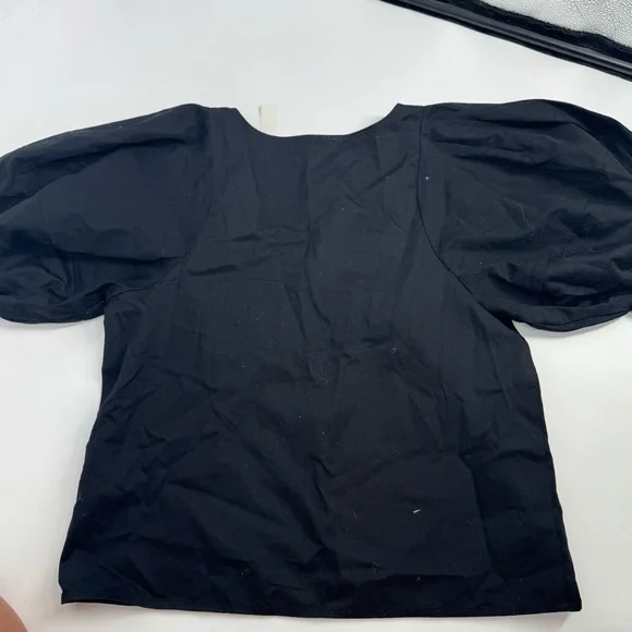 NWT Madewell Relaxed Scoopneck Short-Sleeve Top in black - Picture 10 of 13